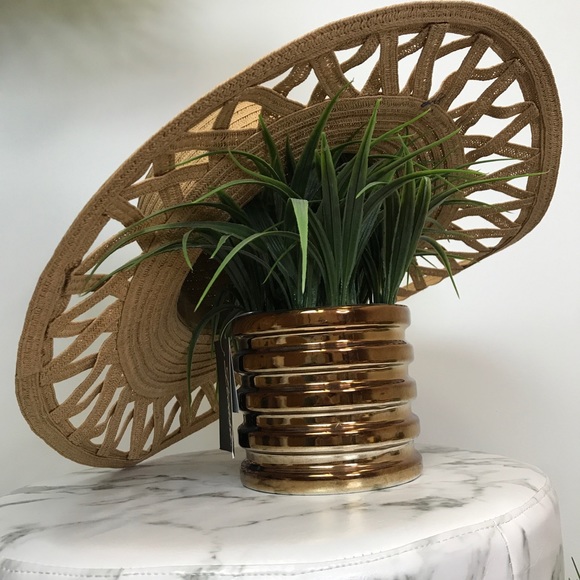 ‼️ Tan Weave Summer Beach Poolside Vacation Hat - Picture 5 of 8